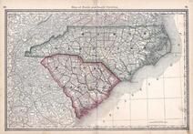 North Carolina, South Carolina, Wells County 1881